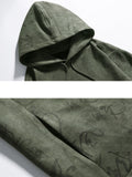 Men's Oracle Bone Script Faux Suede Hoodies