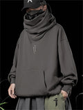 Cool Japanese Street Style Turtleneck Face Cover Ninja Hoodies