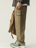 Men's Spring Casual Drawstring Multi-Pocket Cargo Pants