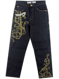 Hip Hop Oversized Embroidery Jeans for Men