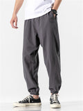 Men's Trendy Simple Pure Color Drawstring Pants