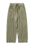 Male Flowy Pleated Solid Elasticated Waist Loose Pants