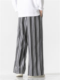 Men's Autumn Winter New Baggy Striped Pants