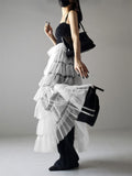 Women's Fluffy Multilayer Mesh Transparent A-Line Skirt