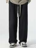 Men's 100% Cotton Simple Cozy Straight-Leg Long Pants