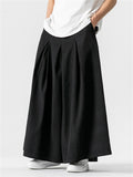 Male Super Loose Wide Leg Solid Color Pants