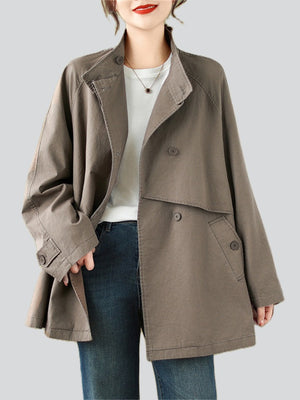 Women's Autumn Winter Hard-wearing Mid-length Jacket