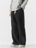 Men's Drawstring Trendy Youth Corduroy Pants