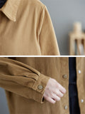 Women's Casual Lapel Single-Breasted Loose Jacket