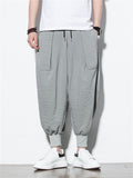 Men's Casual Breathable Ankle-Tied Baggy Lantern Pants