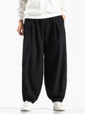 Winter Keep Warm Lace Up Cotton Pants for Men