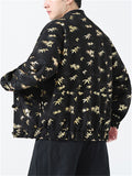 Male Bamboo Leaves Pattern Traditional Chinese Jackets