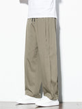 Men's Japanese Style Straight Leg Casual Pants