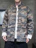 Male ''Along the River During the Qingming Festival'' Printed Jackets