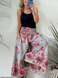 Women's Super Loose Wide Leg Printed Pants