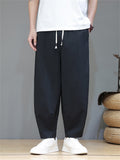 Comfort Breathable Ice Silk Ankle Tied Casual Pants for Men