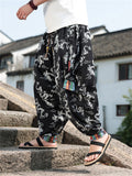 Men's Loong Graphic Ethnic Style Ice Silk Pants