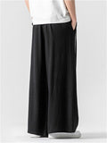 Male Chic Side Strap Design Chinese Style Pants