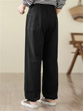 Women's Adjustable Drawstring Elastic Waist Durable Pants