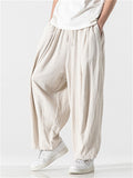 Men's Cozy Cotton Linen Casual Loose Straight Leg Pants