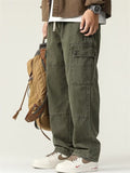 Men's Spring Casual Drawstring Multi-Pocket Cargo Pants