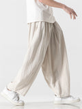 Men's Cozy Cotton Linen Casual Loose Straight Leg Pants