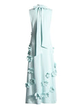 Women's Elegant 3D Flower Applique Maxi Dresses