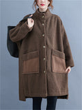 Women's Oversized Warm Fluffy Faux Cashmere Coat