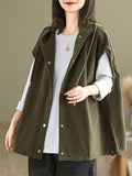 Women's Loose Wear-Resistant Sleeveless Cargo Jackets