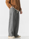 Men's Drawstring Trendy Youth Corduroy Pants