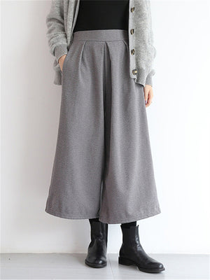 Women's Leisure Oversized Solid Color Wide Leg Pants