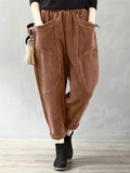 Female Super Comfy Corduroy Pants for Autumn & Winter