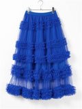 Women's Summer Sweet Loose Mesh Layered Skirt