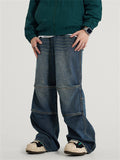 Streetwear Baggy Straight-Leg Denim Pants for Men