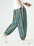 Men's Bohemian Style Print Summer Oversized Lantern Pants