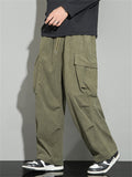 Men's Autumn Corduroy Multi-Pocket Drawstring Cargo Pants