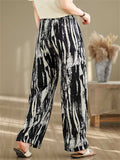 High-Rise Ink Tie-Dye Wide Leg Pants for Women