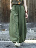 Women's Original Design Zen Style Oversized Ramie Linen Lantern Pants