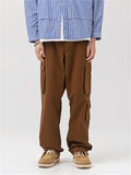 Male Trendy Skin-friendly Solid Color Cargo Pants