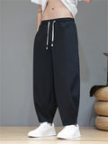 Comfort Breathable Ice Silk Ankle Tied Casual Pants for Men