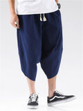 Men's Summer Casual Linen Cropped Pants