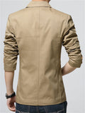 Male Stylish Button Up Spring Autumn Blazer Jacket