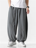 Men's Comfy Japanese Style Ankle-Tied Loose Pants