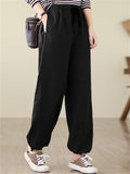 Women's Adjustable Drawstring Elastic Waist Durable Pants