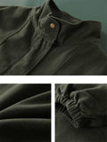 Women's Autumn Oversized Zipper Windproof Knee-Length Coat