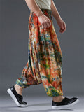 Ethnic Style Colorful Tie-Dye Nepalese Baggy Pants for Men