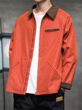 Male Trendy Zipper Windproof Embroidered Jackets