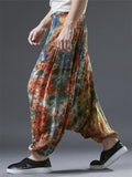 Ethnic Style Colorful Tie-Dye Nepalese Baggy Pants for Men