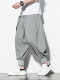 Men's Casual Breathable Ankle-Tied Baggy Lantern Pants