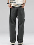 Men's Fashionable Casual Solid Straight Leg Pants